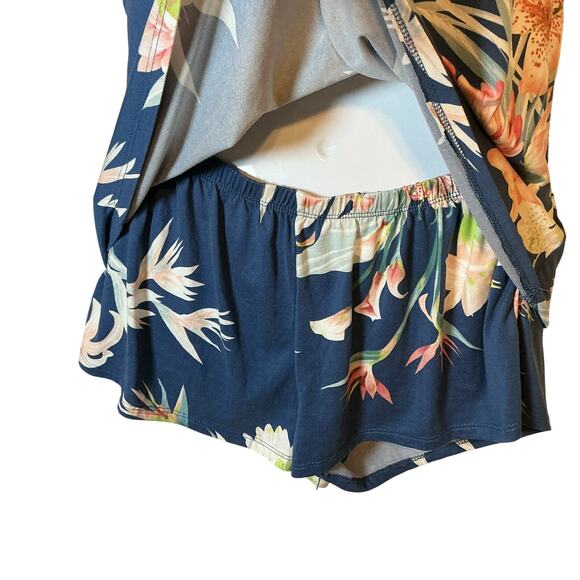 Floral by Flora Nikrooz Cami Short & Robe Floral 3 Pc Pajama Set Medium NWOT - Picture 8 of 16
